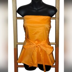 New York & Company 7th Avenue Design Studio Strapless Peplum Top